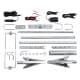 ALSANIDI, Lamb barbecue, Carcass grill, Silver, Size 180 Cm