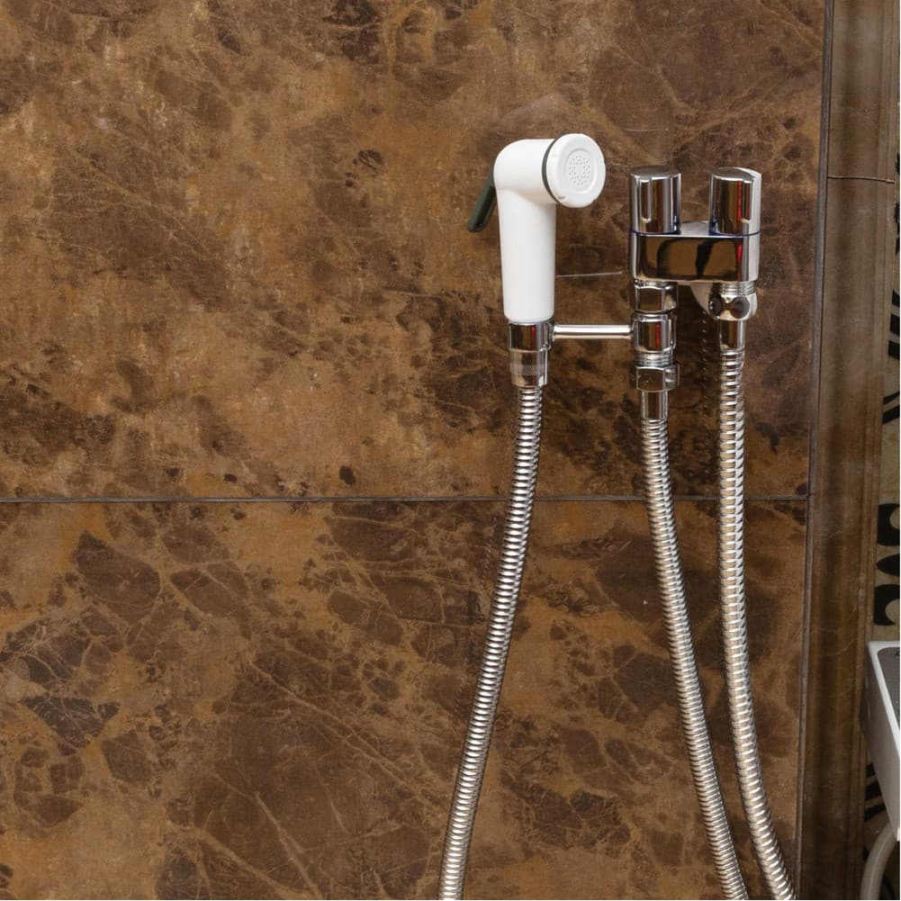 ALSANIDI, Travel Bidet, Travel Bidet and Ablution Sprayer, White, Size 1.5 Metre