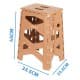 ALSANIDI, Multi-Purpose Chair, Camping Chair, Brown, Size 33.5*25.6*45 Cm