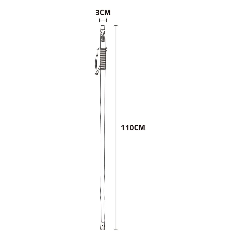 ALSANIDI, Heritage stick, Brown, Size 110 * Diameter 3 Cm