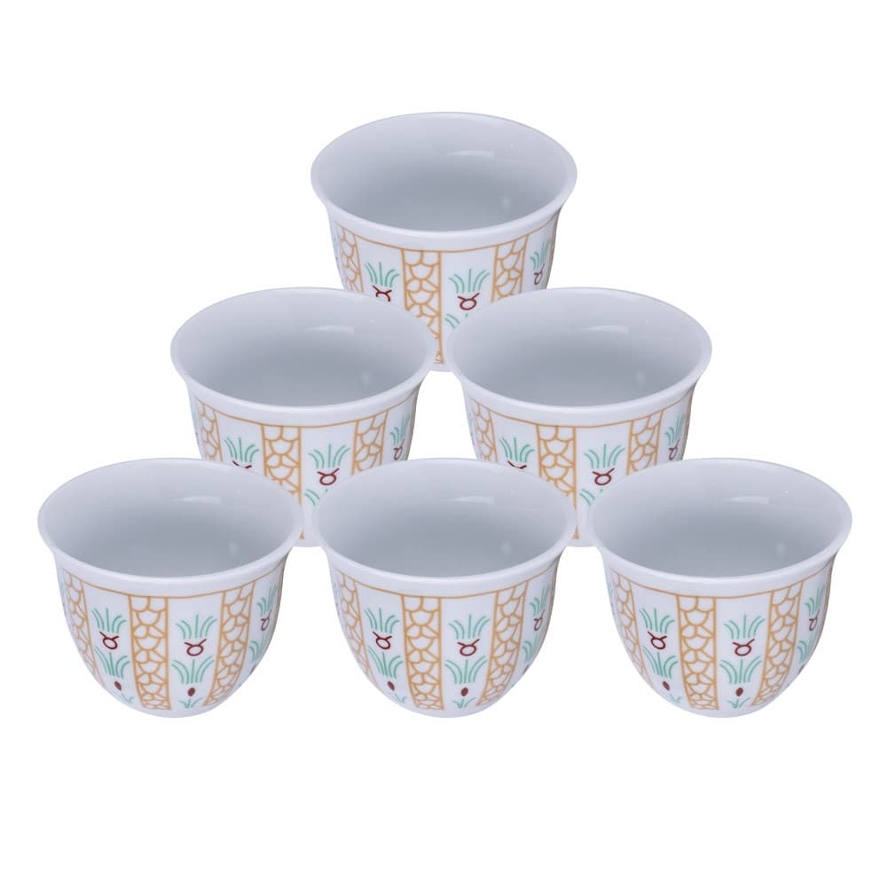 CMP, a cup of Arabic coffee, Traditional palm leaf coffee cup, Yellow, capacity100ml