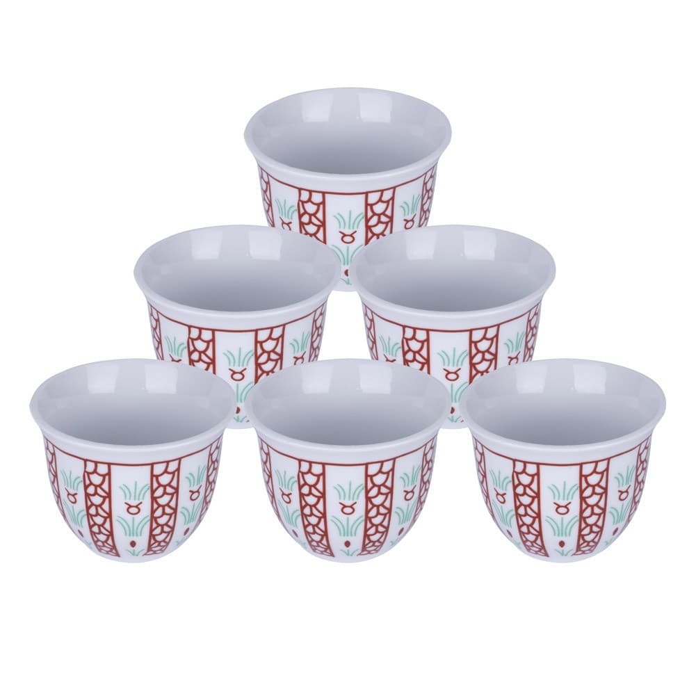 CMP, a cup of Arabic coffee, Traditional palm leaf coffee cup, Red, capacity100ml