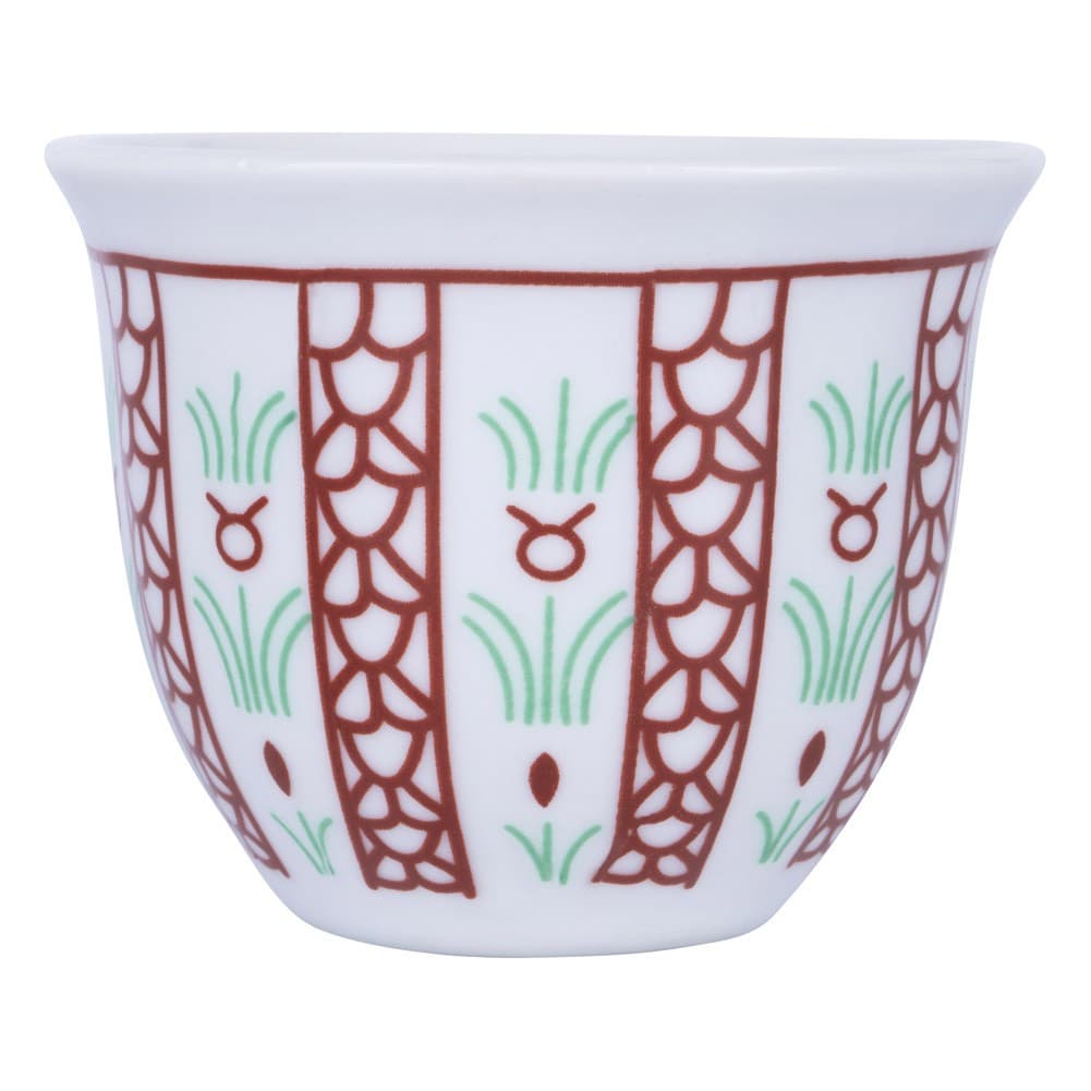 CMP, a cup of Arabic coffee, Traditional palm leaf coffee cup, Red, capacity100ml