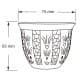 CMP, a cup of Arabic coffee, Traditional palm leaf coffee cup, Silver, capacity100ml