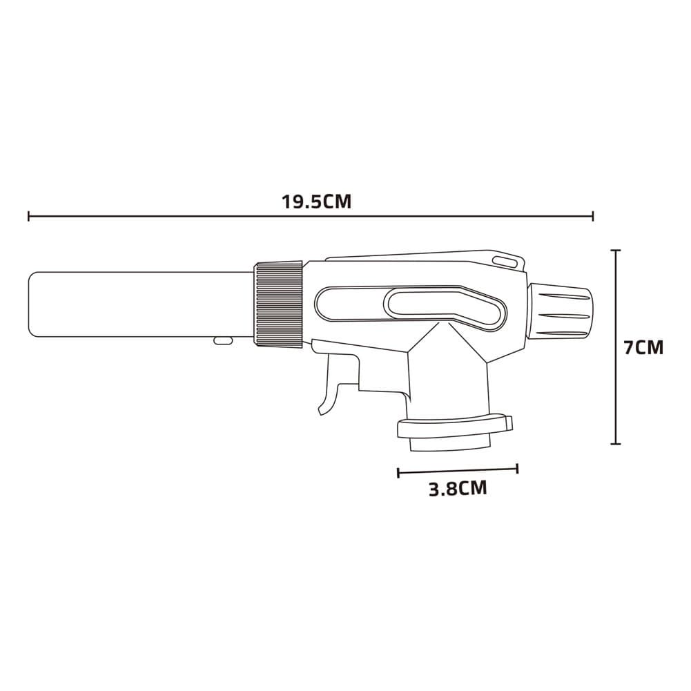 CMP, Automatic fire starter, Multi-use lighter, Gray, Size19.5*3.8*7Cm