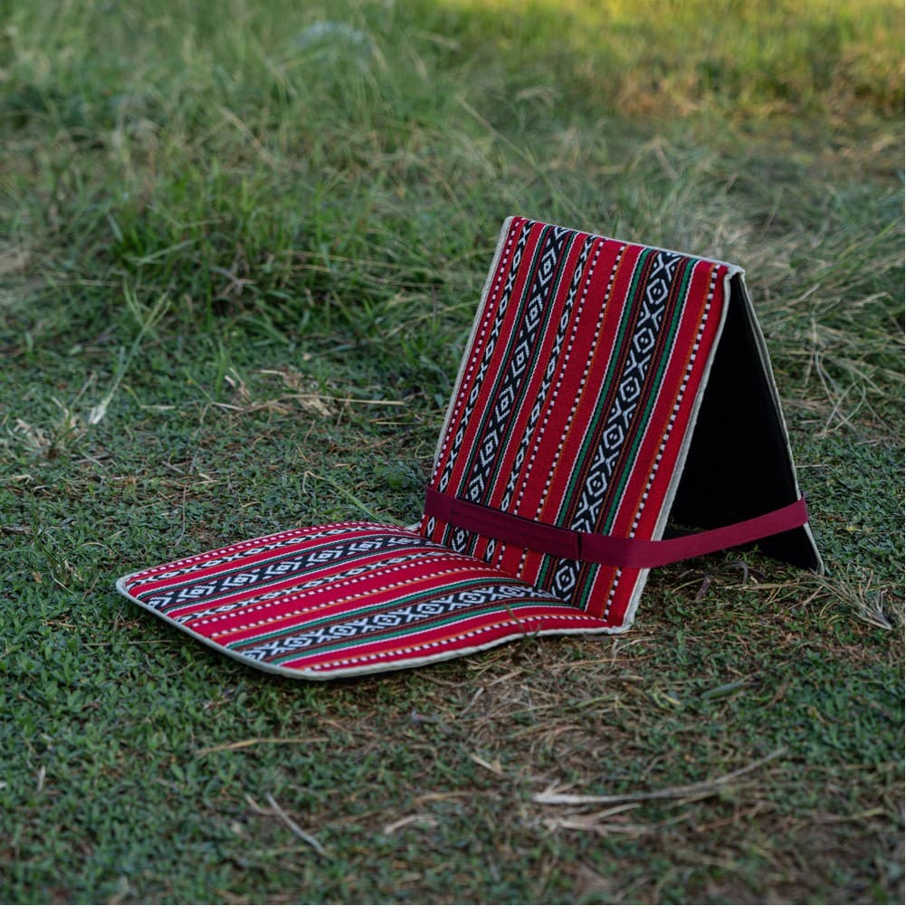 CMP, Backpacker chair, Frame: Plywood Filling, Red, Size L:122.0* W:39.0* H1.0 Cm