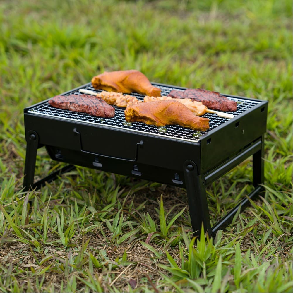 CMP, Mobile grill, Outdoor grill, Black, Size L:43*W:30*H22.5 Cm