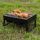 CMP, Mobile grill, Outdoor grill, Black, Size L:43*W:30*H22.5 Cm