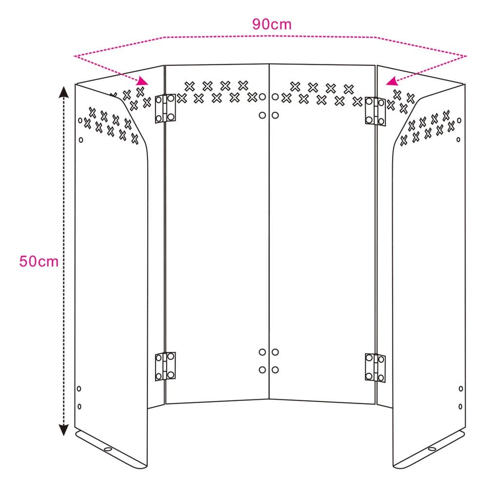 ALSANIDI, Spawn of fire, Iron fire sprinkler, White, Size L:90*H:50 Cm