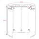 ALSANIDI, Spawn of fire, Iron fire sprinkler, White, Size L:90*H:60 Cm