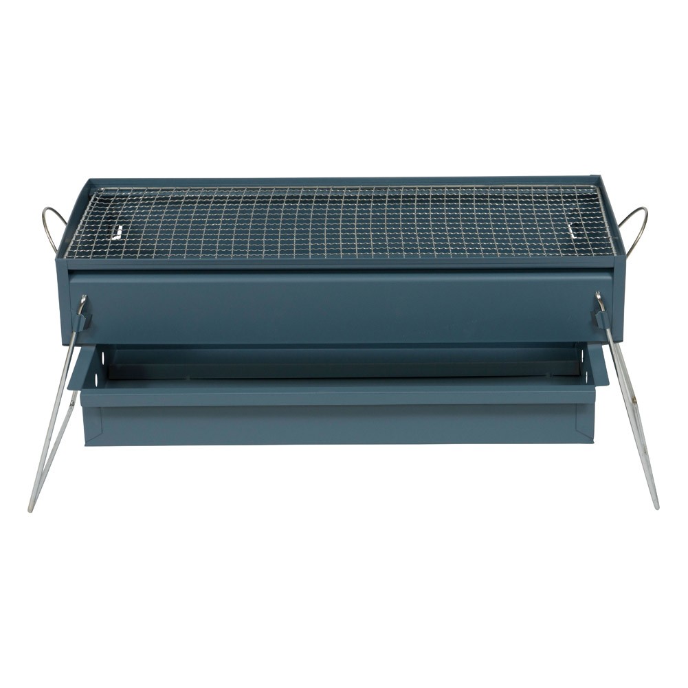 ALSANIDI, Mobile grill, Outdoor grill, Blue, Size L:50*W:23*H25 Cm