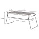 ALSANIDI, Mobile grill, Outdoor grill, Blue, Size L:50*W:23*H25 Cm