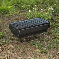 ALSANIDI, Mobile grill, Outdoor grill, Gray, Size L:50*W:23*H25 Cm