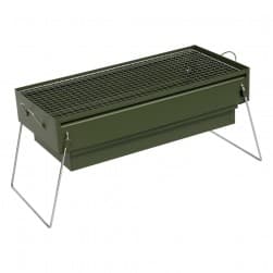 ALSANIDI, Mobile grill, Outdoor grill, Green, Size L:50*W:23*H25 Cm