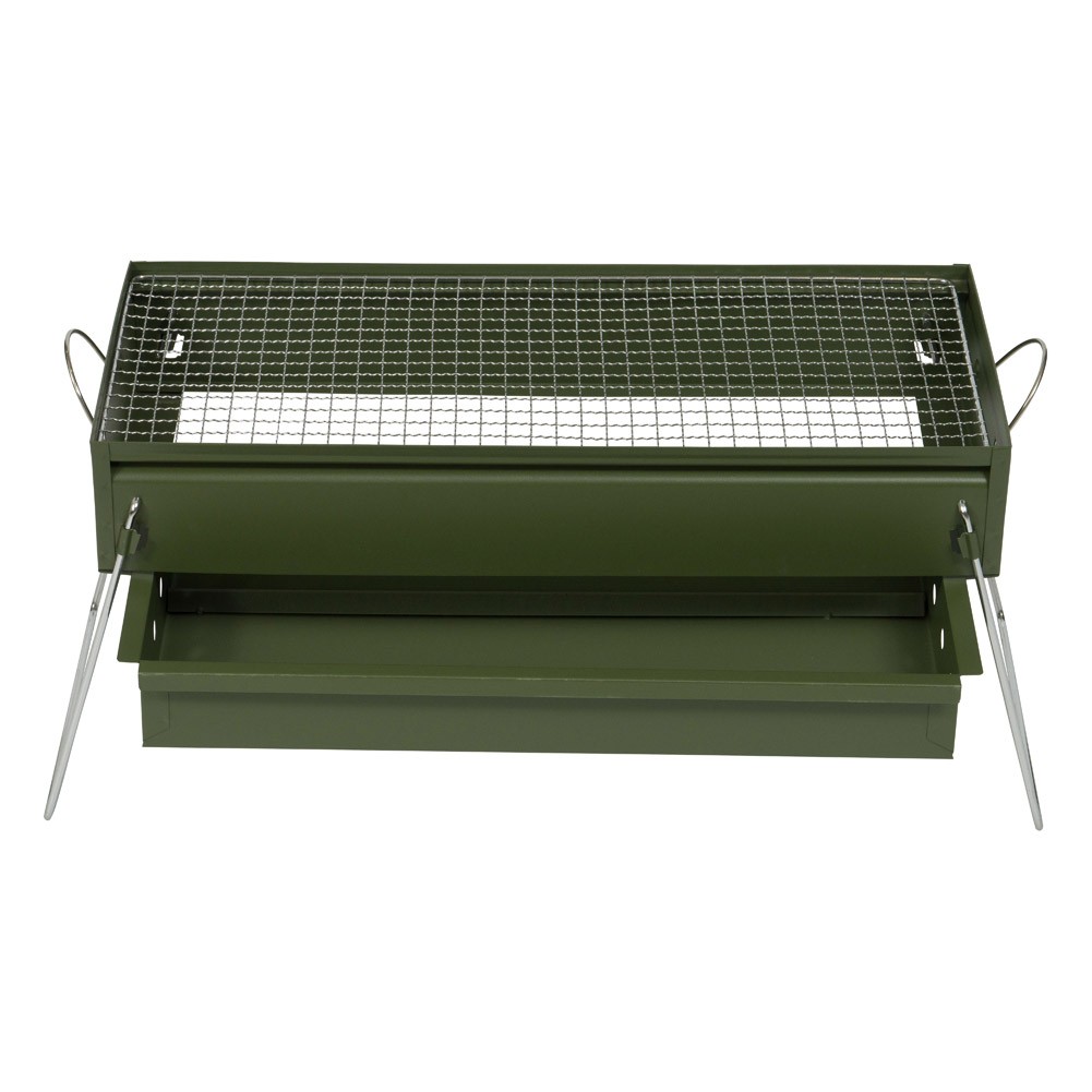 ALSANIDI, Mobile grill, Outdoor grill, Green, Size L:50*W:23*H25 Cm