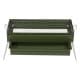ALSANIDI, Mobile grill, Outdoor grill, Green, Size L:50*W:23*H25 Cm