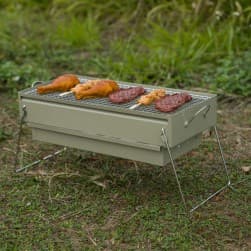 ALSANIDI, Mobile grill, Outdoor grill, White, Size L:50*W:23*H25 Cm