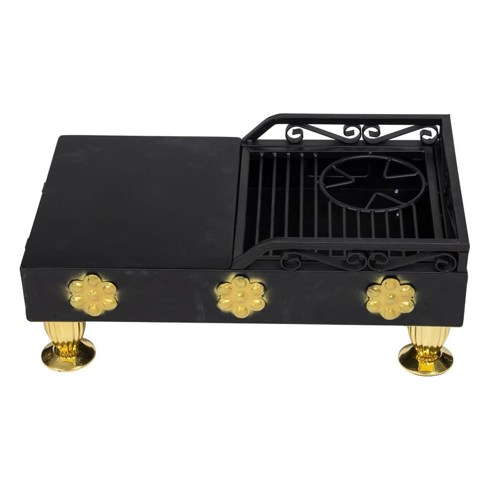 ALSANIDI, Mobile grill, Outdoor grill, Black, Size L:60*W:35*H24 Cm