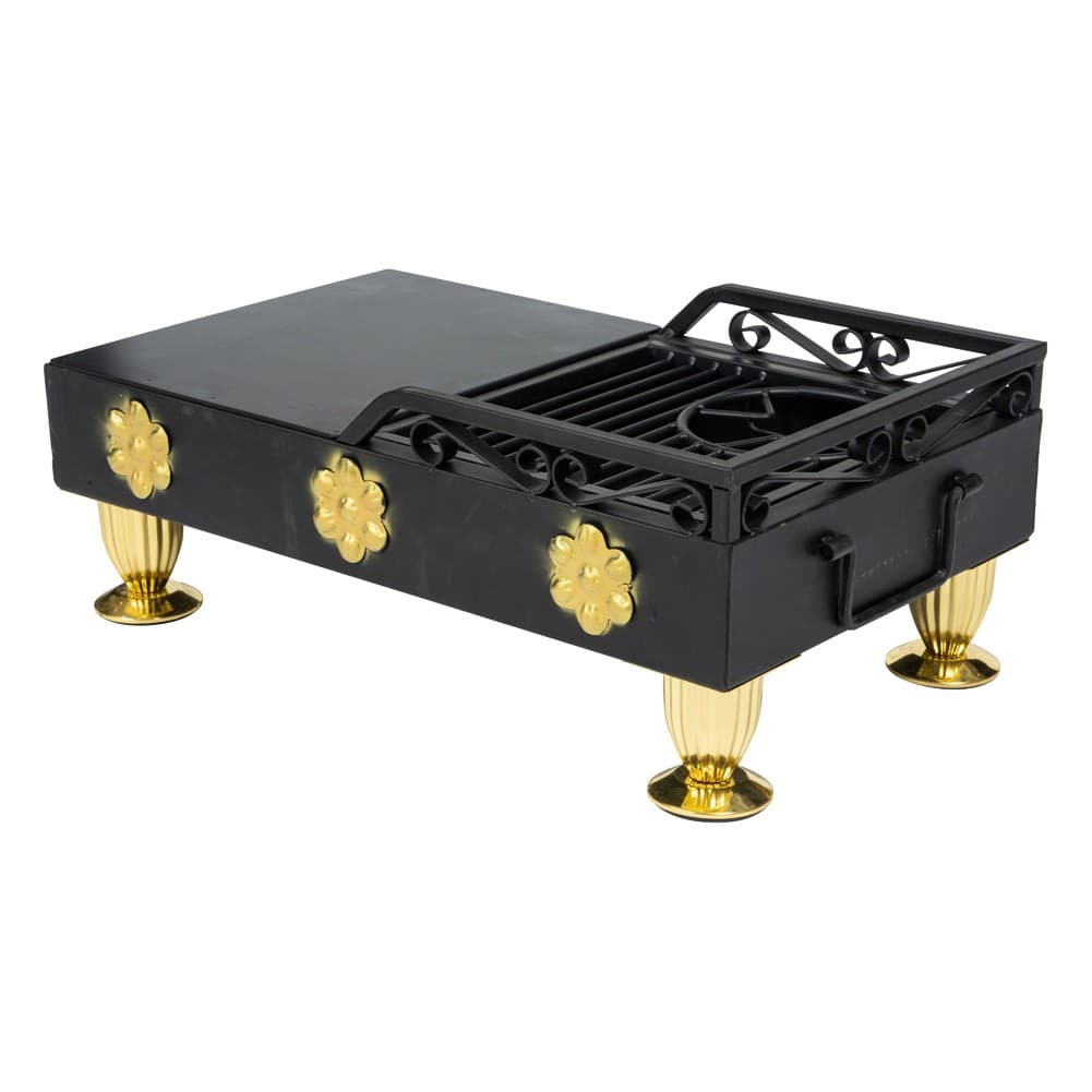 ALSANIDI, Mobile grill, Outdoor grill, Black, Size L:60*W:35*H24 Cm