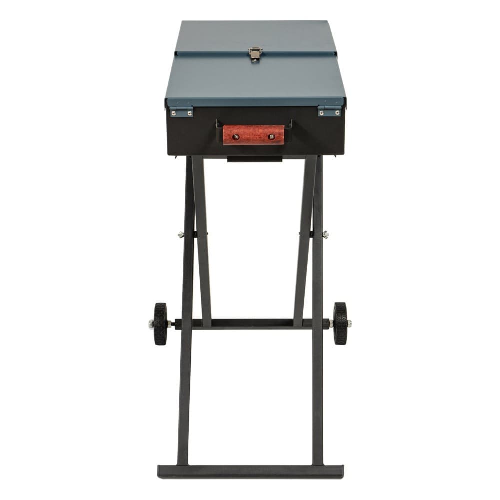 ALSANIDI, Mobile grill, Outdoor grill, Black, Size L:60+30*2*W:30*H70 Cm