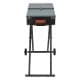 ALSANIDI, Mobile grill, Outdoor grill, Black, Size L:60+30*2*W:30*H70 Cm