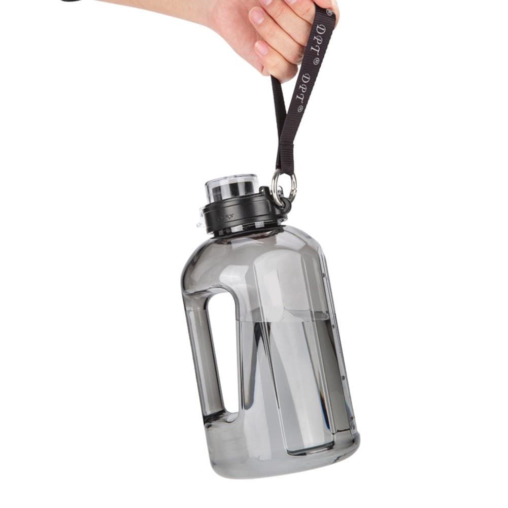 DPT, Sports Water Bottle, Water Gallon, Black, capacity 2.2 L