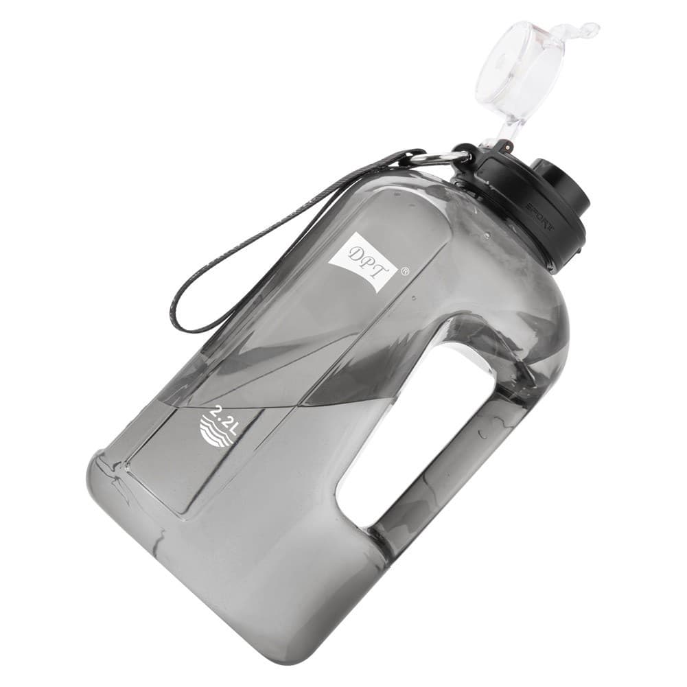 DPT, Sports Water Bottle, Water Gallon, Black, capacity 2.2 L