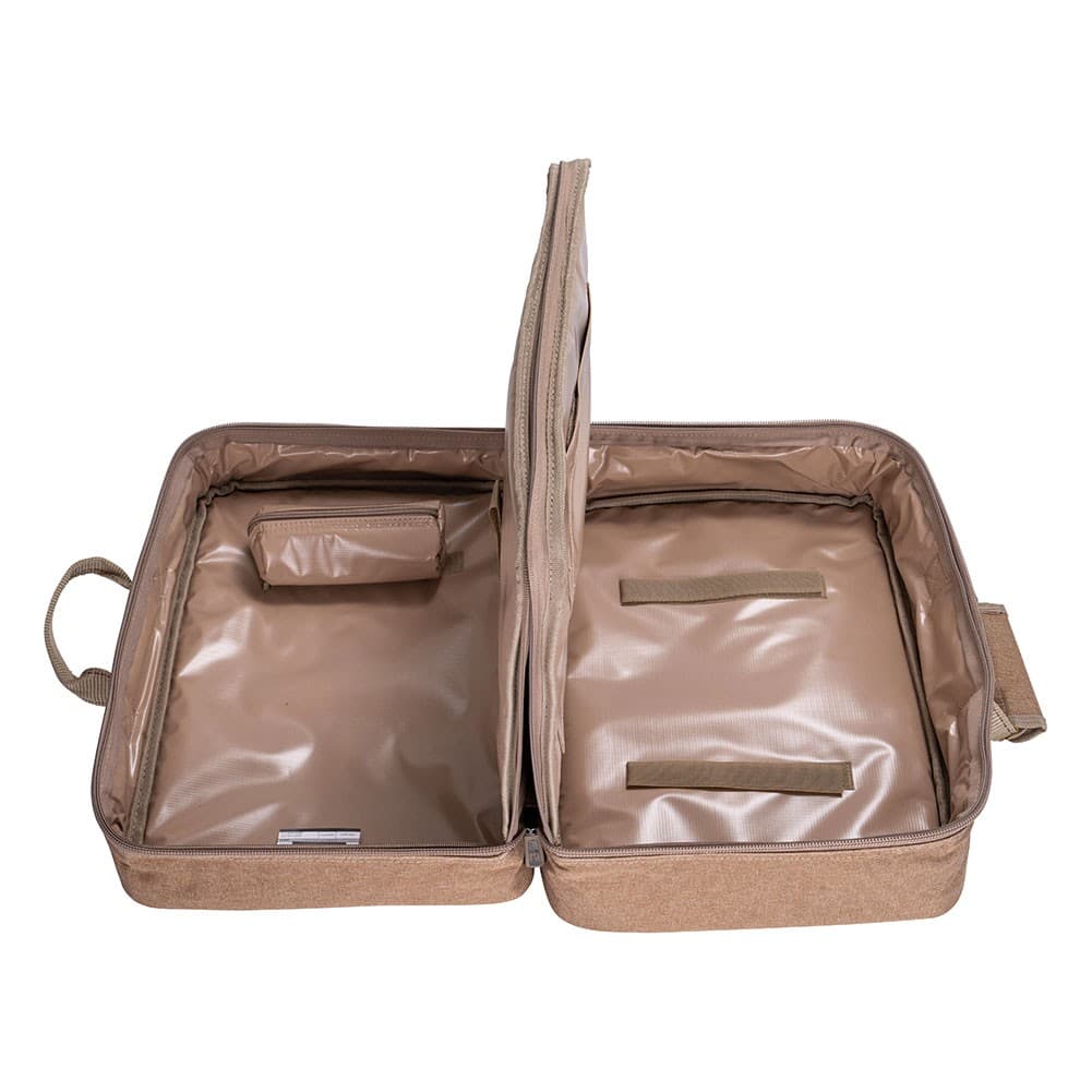 ALSANIDI, Al Wessam tea and coffee bag for trips, Camping bag, Woody, Size 40*28*20Cm