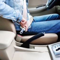 ALSANIDI, Comfortable silicone pillow, car seat cushion, Blue, Size 41*36*3.5 Cm