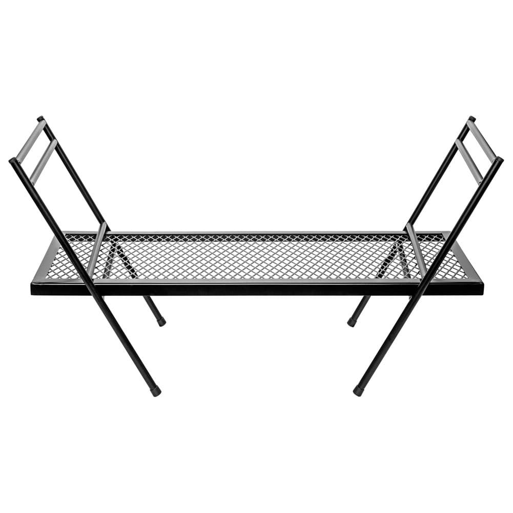 ALSANIDI, Foldable Iron Utensils Drying Table, Two Floors Table, Black, Size90*31.5*6.5Cm