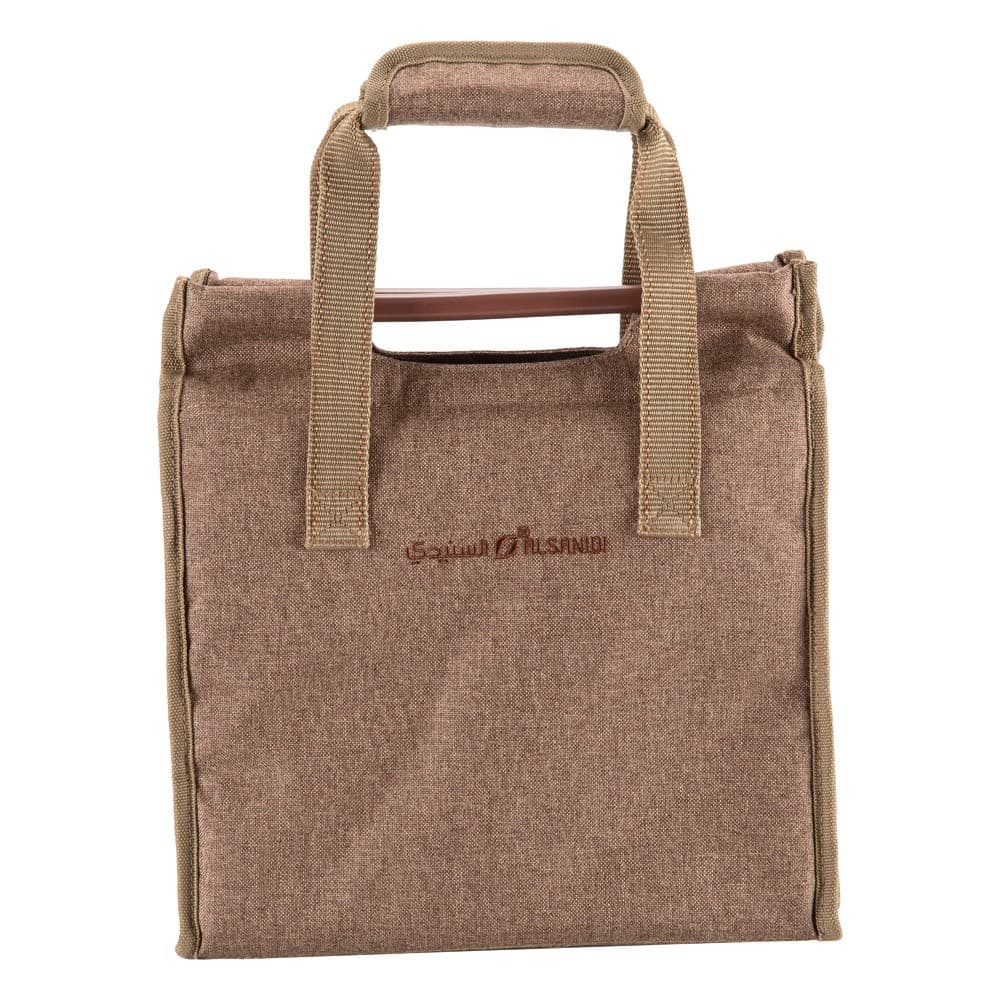 ALSANIDI, Insulated thermos bag for Picnics and trips, Camping thermos bag, Oud, Size 29.5*30*16.5Cm