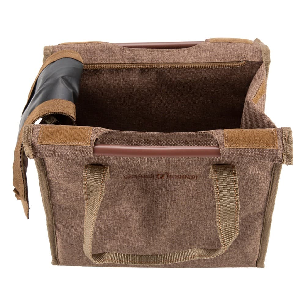 ALSANIDI, Insulated thermos bag for Picnics and trips, Camping thermos bag, Oud, Size 29.5*30*16.5Cm