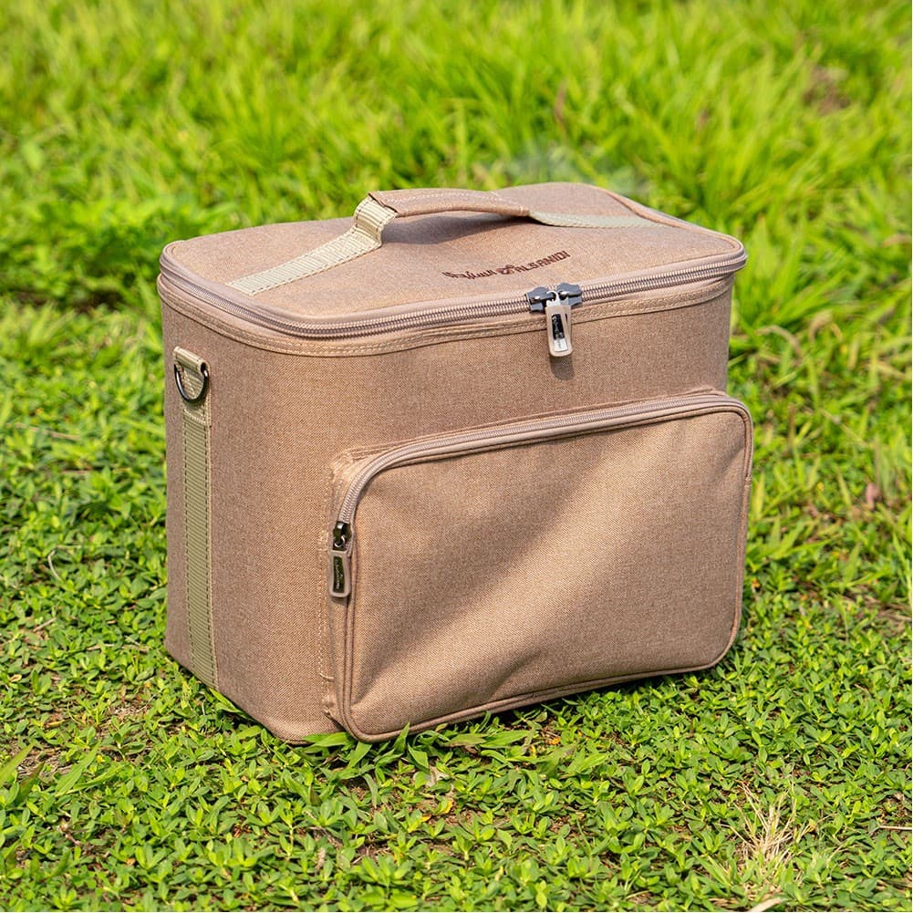 ALSANIDI, Al-Kuwait tea and coffee bag for trips, Camping bag, Woody, Size 37*24*31Cm