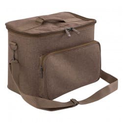 ALSANIDI, Al-Kuwait tea and coffee bag for trips, Camping bag, Oud, Size 37*24*31Cm