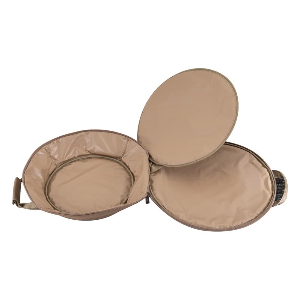 ALSANIDI, Two-tiered dishware bag for trips, Woody, Size 54*54*13Cm