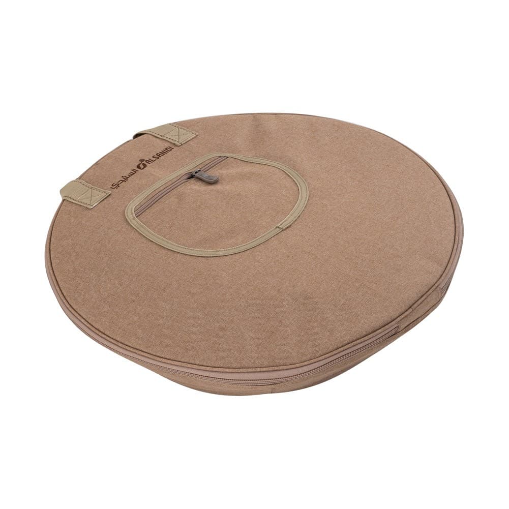 ALSANIDI, Two-tiered dishware bag for trips, Woody, Size 54*54*13Cm