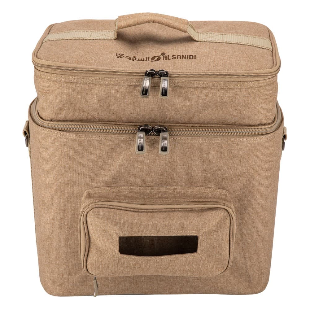 ALSANIDI, Al-Mamlka thermos bag for Picnics and trips, Camping thermos bag, Woody, Size 40*37*26Cm