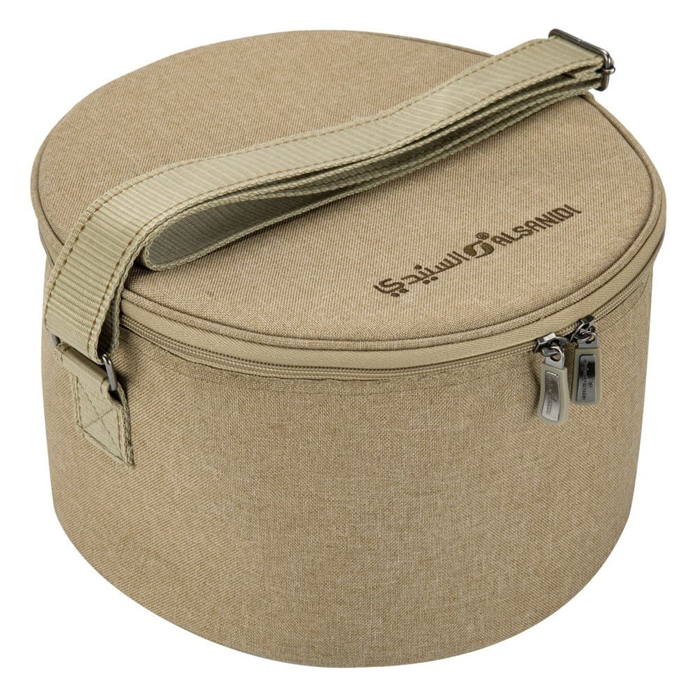 ALSANIDI, Heat and cold insulated keeping bag for food and drinks, Food bag for Trips, Woody, Size 39.5*39.5*24Cm