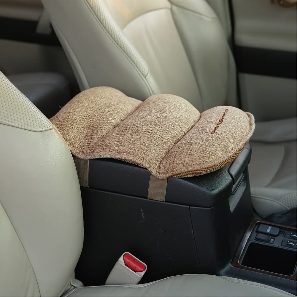 ALSANIDI, car seat cushion, car Merca, Beige, Size 35*26.5*5Cm