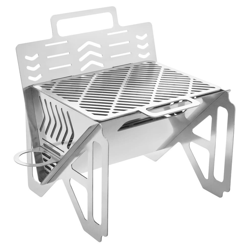 DPT, Portable BBQ stove, Charcoal BBQ Stove, Silver, Size27*20*24.5Cm