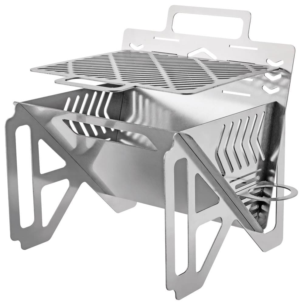 DPT, Portable BBQ stove, Charcoal BBQ Stove, Silver, Size27*20*24.5Cm