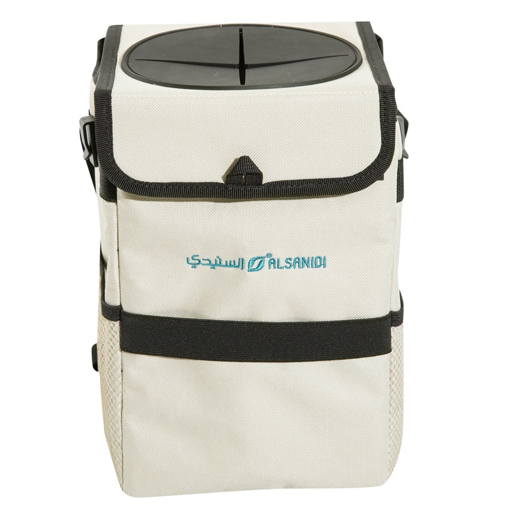 ALSANIDI, Foldable Rear Car Seat Organizer, Beige, Size16*15*25Cm