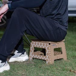 ALSANIDI, Multi-Purpose Chair, Camping Chair, Brown, Size 22*29*22 Cm
