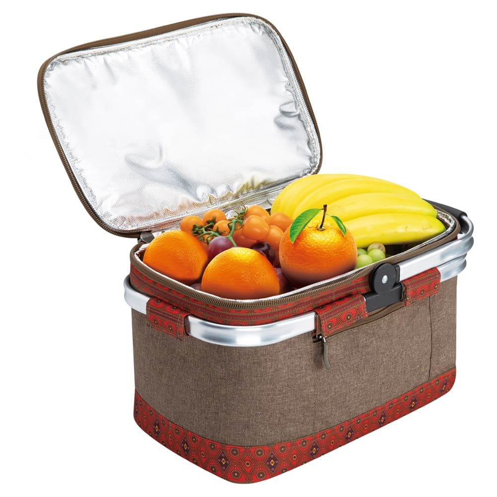 ALSANIDI, Heat and cold insulated keeping bag for food and drinks, Food bag for Trips, Oud, Size 39.5*24.5*24 Cm