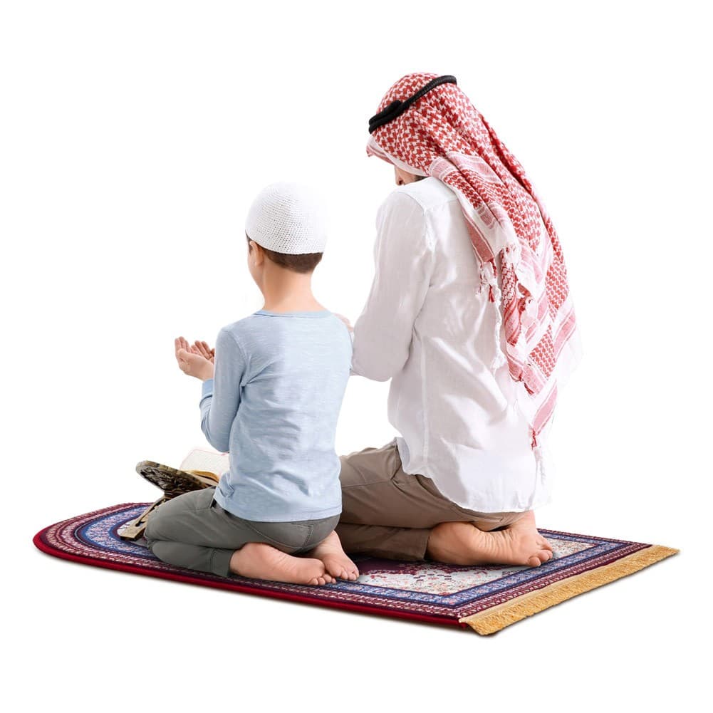 ALSANIDI, Memori Foam Prayer Rug, Comfortable Foam Prayer Rug, Red, Size 80*120 Cm