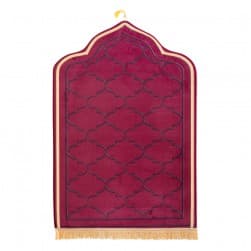 ALSANIDI, Memori Foam Prayer Rug, Comfortable Foam Prayer Rug, Maroon , Size 80*120 Cm