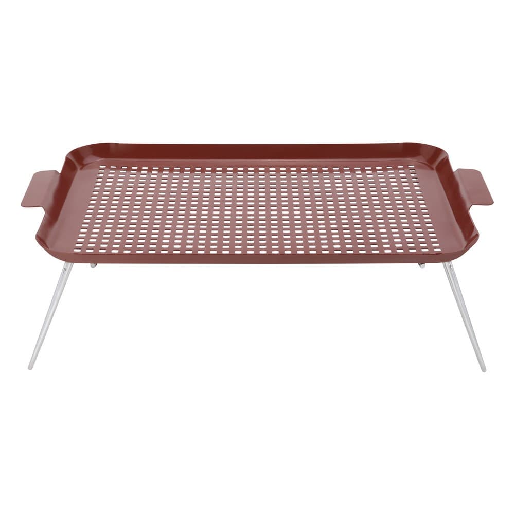 ALSANIDI, Galvanized iron utensiL drying table, Drying Rack, Brown, Size 50*30*17.5 Cm