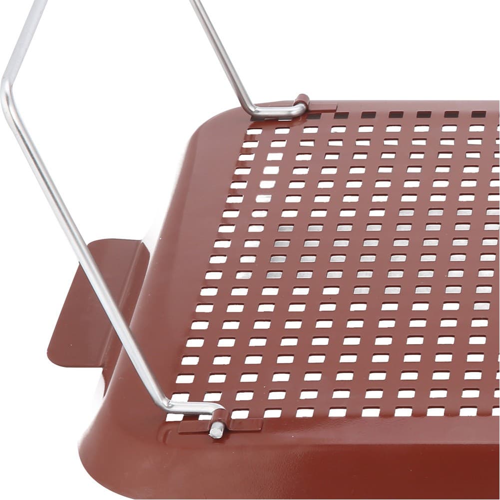 ALSANIDI, Galvanized iron utensiL drying table, Drying Rack, Brown, Size 50*30*17.5 Cm