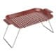 ALSANIDI, Galvanized iron utensiL drying table, Drying Rack, Brown, Size 33.5*18.5*15.3 Cm