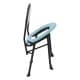 ALSANIDI, Portable Toilet Chair, Portable Toilet, Black*Turquoise, Size 48*38*82 Cm